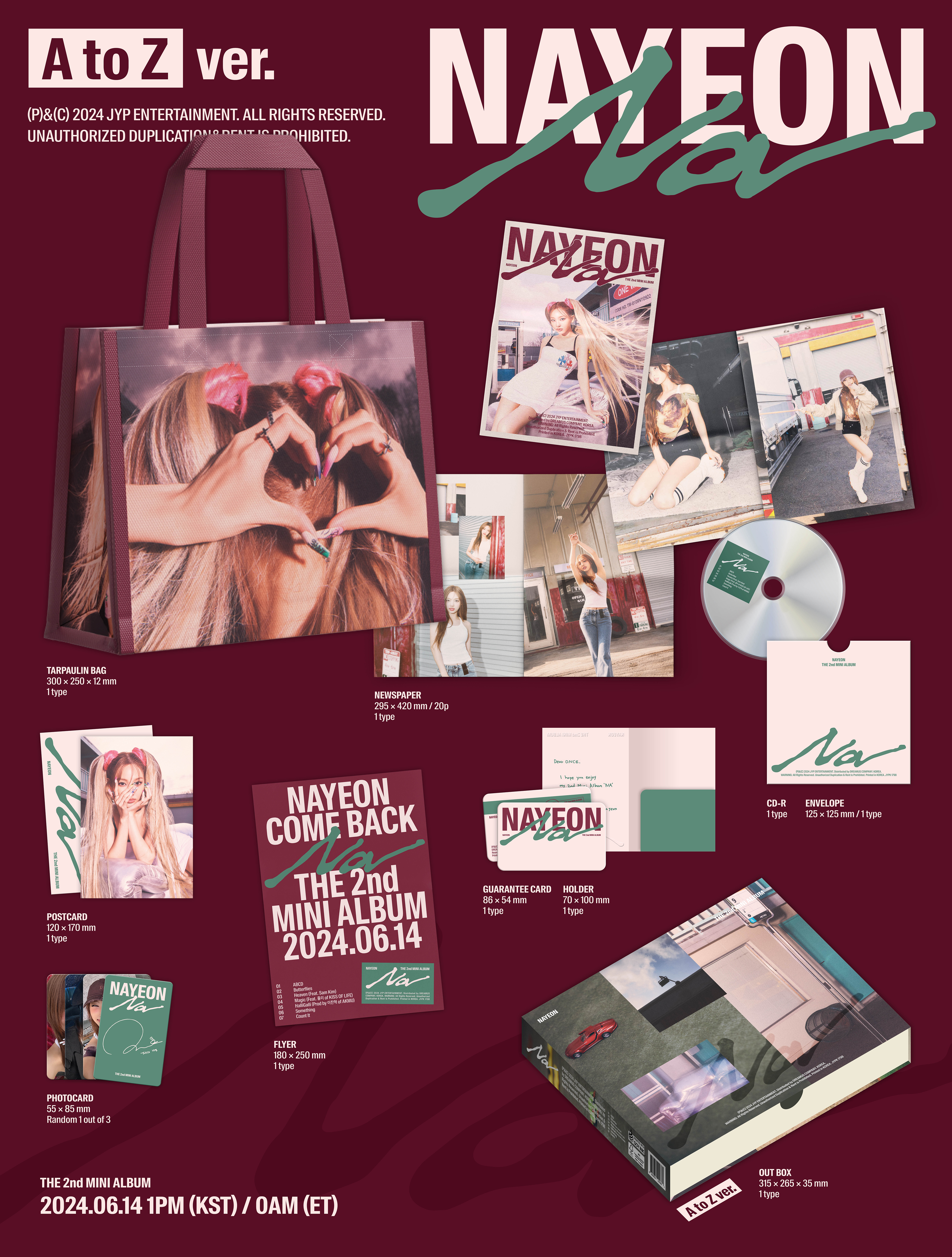 TWICE NAYEON - NA (LIMITED EDITION A TO Z Ver.)